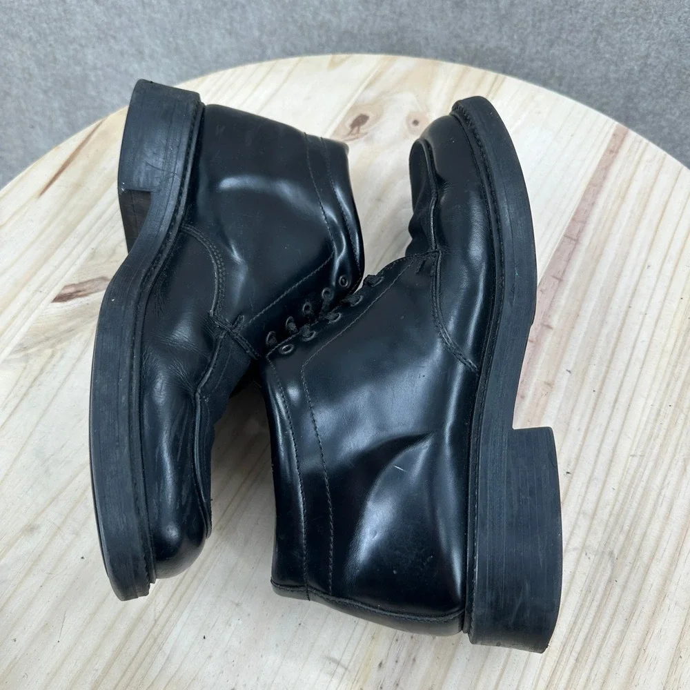 VTG Skechers‎ Mens Black Leather Chukka Boots Lace Up Moc Toe Ankle Boots 9.5